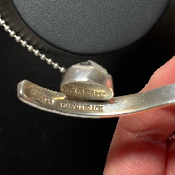 LILLY BARRACK 925 Silver Necklace with SS bead ball chain. - Picture 5 of 8